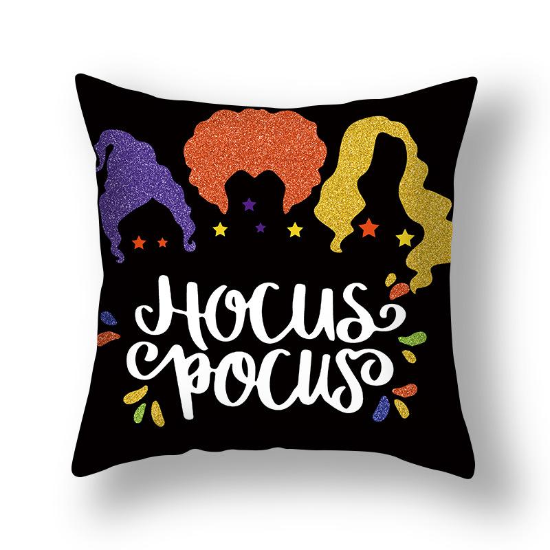 Наволочка с изображением летучей мыши и тыквы, диван, страшные украшения на Хэллоуин для дома, 2023, дом ужасов, дом с привидениями, кошка, наволочка