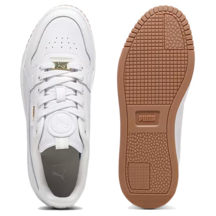 Puma Carina Street Lux White Gold Women Sneakers 397487-01