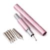 Metal Head Nail Art Dotting Pen Drill Point Flower Line Rhinestones Tip Painting Drawing UV Gel Poli