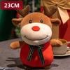 Ornaments Plush Pillow Christmas Elk Plush Toy Deer Plush Doll Animal Doll Santa Claus Stuffed Toy