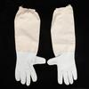 Goatskin  Leather Canvas Bee Gloves Anti Bee Anti Sting Long Sleeves Professional Apiculture Protective Equipment(XL )