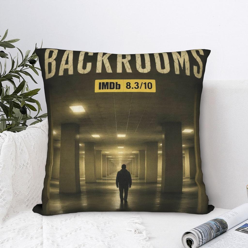 Декоративная Наволочка Backrooms Ужасы Фильм 2026 Мерч Диван Наволочка Чехол Квадратный Разные Размеры