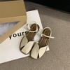 Baotou Sandals Women's 2025 New Summer Korean Version Mori Retro Fairy Style Casual Soft Flat Roman Shoes