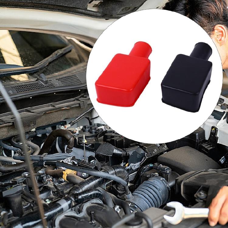 6 шт. Крышки клемм аккумулятора, Колпачки клемм аккумулятора Мягкая резина Положительные Отрицательные Изолирующие Крышки шпилек