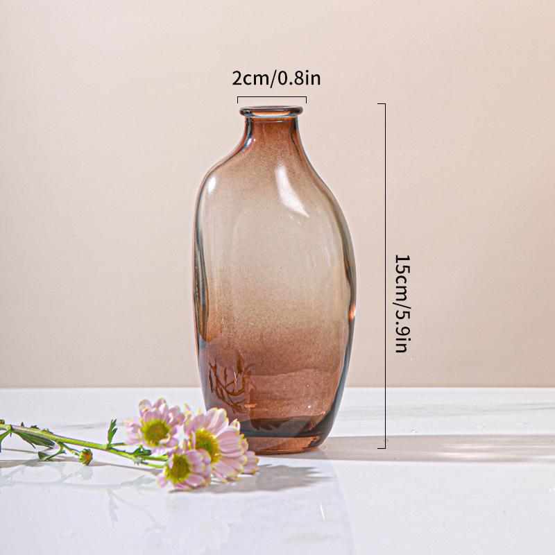 Прозрачная стеклянная ваза для цветов, нестандартная композиция из цветочных бутылок, гидропоника, реквизит для фотосъемки цветов, настольный декор комнаты