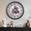 Gear Wall Clock Industrial Style Clock Three-dimensional Art New Special-shaped Clock Inlaid Three-dimensional Silent Dynamic Clock