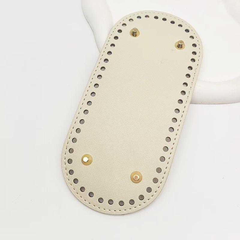 Овальное основание для сумки из ПУ 22x10: Хёна Плетеное/Вязаное Дно Сумки-Ведра, Аксессуар Фурнитура для Багажа