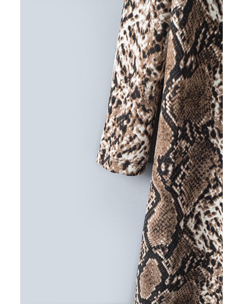 Azura Exchange Длинный кардиган со змеиным принтом