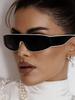 Trendy Punk Rectangle Sunglasses Women Designer Square Frame Vintage Retro Fashion Accessories  New Edgy Brand Eyewear