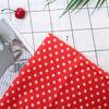 7Pcs Small leftover pieces Fabric Scraps Red floral print DIY Craft Cloth  Small ornament DIY