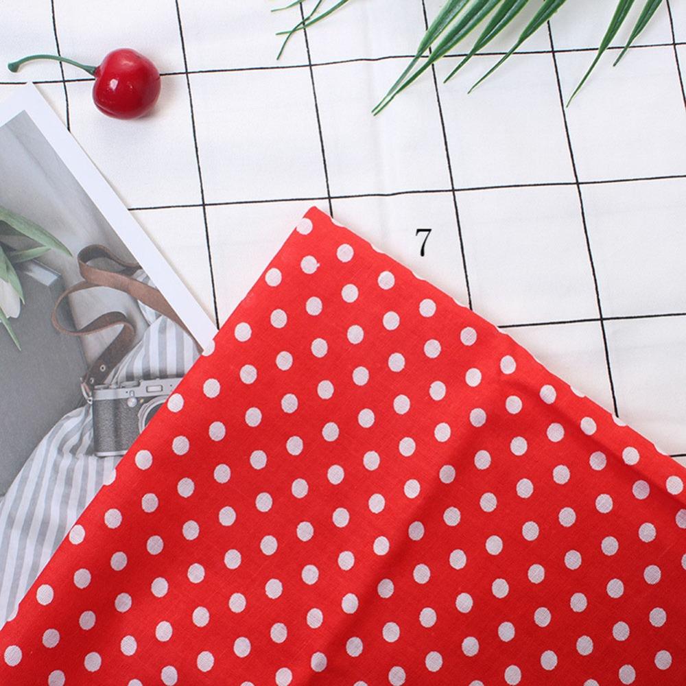 7Pcs Small leftover pieces Fabric Scraps Red floral print DIY Craft Cloth Small ornament DIY