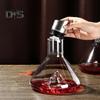 Стеклянный графин для вина с аэратором, фильтрация из нержавеющей стали, 12 каналов аэрации, емкость 1600 мл, графин для красного вина ручной работы для винных бутылок