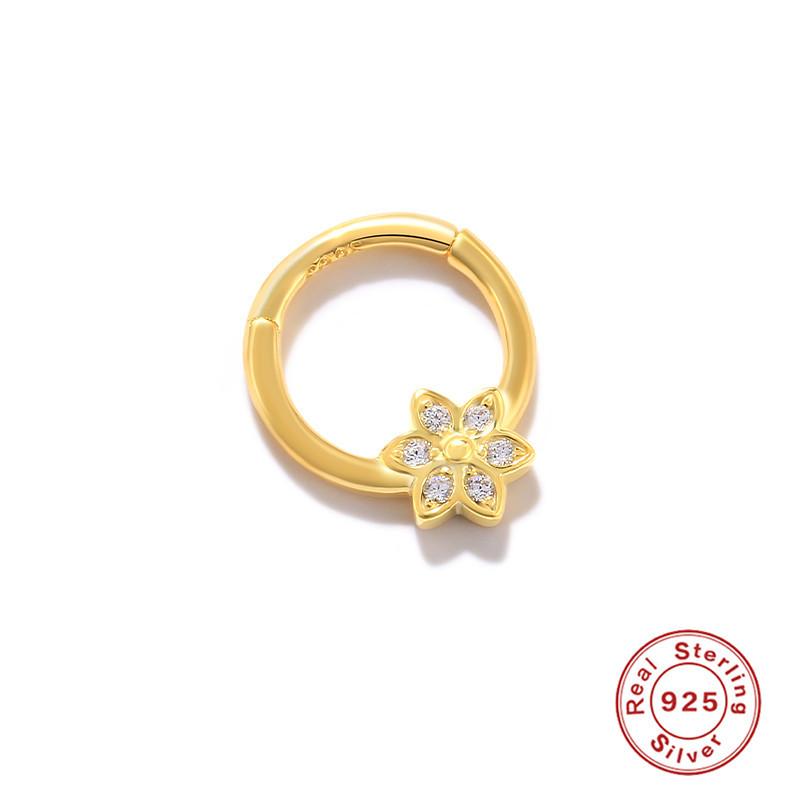 Серьги для пирсинга хряща из стерлингового серебра 925 пробы в стиле хип-хоп, кольца для носа, кольца для губ, серьги, украшения для тела, гипоаллергенные, для женщин и мужчин