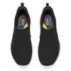 Skechers Слипоны Удобная обувь для ходьбы Легко надевать и снимать Легкие Дышащие Низкие Повседневная обувь Мужская кроссовка Черный Белый 211085-BLK