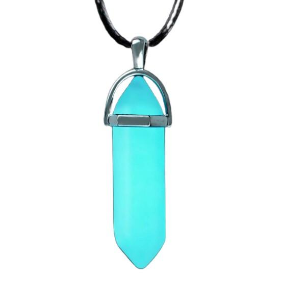 Шикарное светящееся в темноте регулируемое изысканное шестиугольное ожерелье с ключицей из искусственного камня для свиданий, кулон