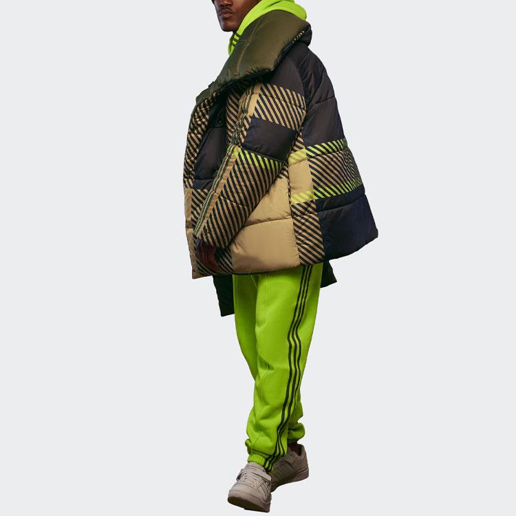 Adidas Originals X Ivy Park Collaboration Polo Neck Irregular Cotton Jacket Winter Couple Style Men Jacket Light-Chen-Gold HE3749