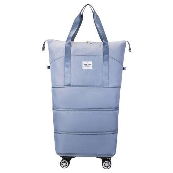 Большая вместительная расширяемая дорожная сумка с застежкой-молнией, водонепроницаемая, устойчивая к разрывам сумка для багажа с вращающимися колесами, дорожная сумка, чемодан