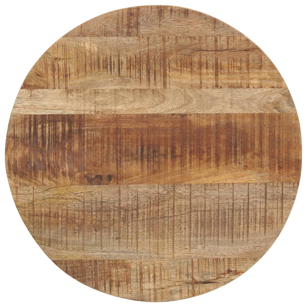 Set of 2 Side Tables Raw Mango Wood