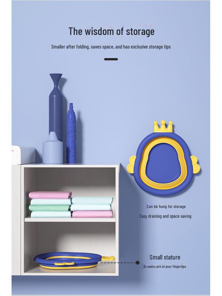 Folding Portable Baby Wash Basin - Ideal for Newborns & Kids