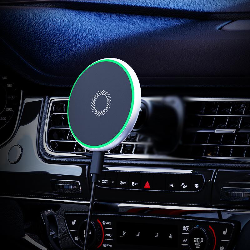 For Honda Accord MK7 2004 2005 2006 2007 Magnetic Car Phone Holder 15W Wireless Charging Phone Stand MagSafe Base