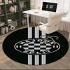 Hajduk Split Football Crest Round Rug for Livingroom,Bedroom, Palyroom, Chair Rug, Area rug, Circle Carpet, Fan Christmas gift