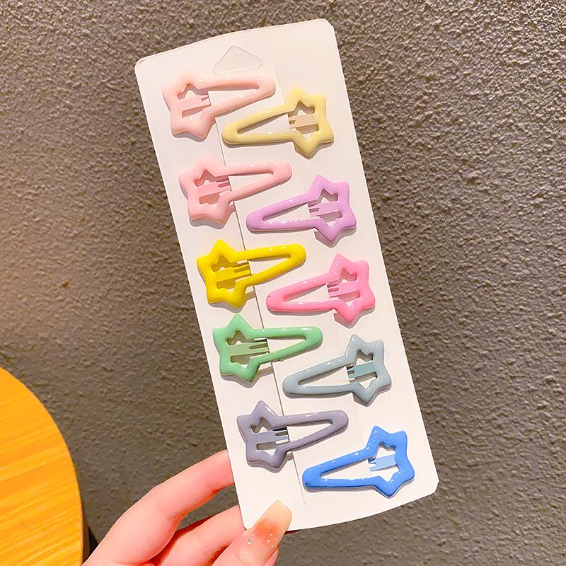 Модная заколка для волос Y2K Star: Милая боковая челка в стиле миллениалов и знаменитостей, японский и корейский стиль