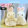 Wear Tulle Skirt Rabbit Plush Toy Cartoon Stuffed Animal Doll Kids Birthday Gift