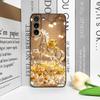 Роскошный кристальный чехол для телефона с золотым узором лошади для Samsung Galaxy S25 S24+ S23 Ultra S22 Plus S21 FE M53, противоударные мягкие чехлы