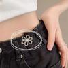 Jeans Waist Adjustable Buckles Beautiful Hollow Metal Flower Button Woman‘s Trouser Wide-to-narrow Adjustable Buckle