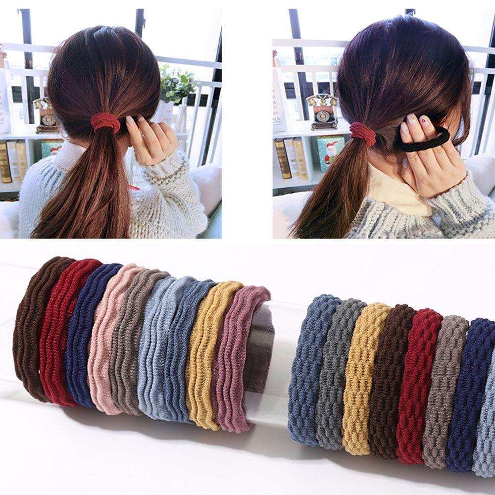 Personality 5pcs Women Hair Accessories Korean Style Ponytail Holder Hair Ties Hair Ropes Hair Band