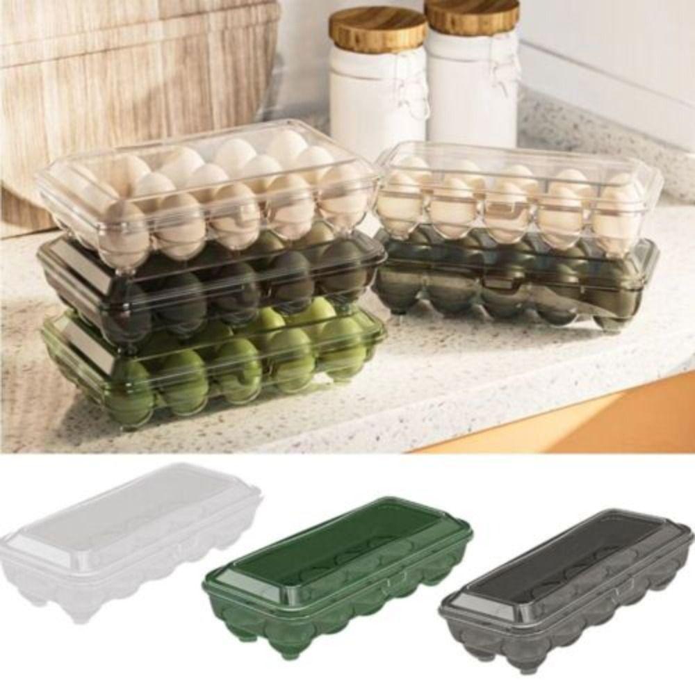 10/15 Grids Egg Box Anti-fall Egg Storage Box Portable Eggs Case