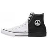 Converse Chuck Taylor All Star High Choose A Path Of Peace Unisex Sneakers White Black 165767F