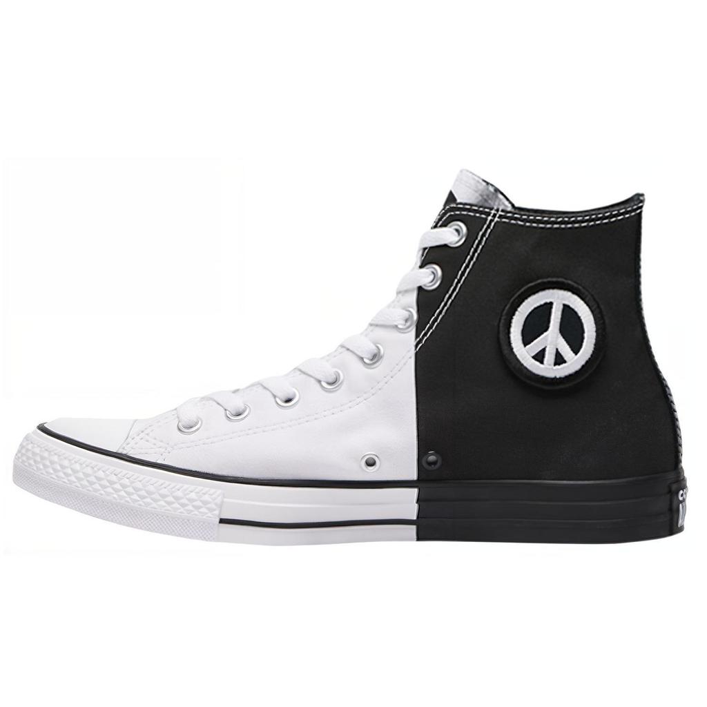 Converse Chuck Taylor All Star High Choose A Path Of Peace Unisex Sneakers White Black 165767F