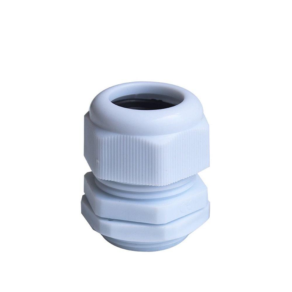 Waterproof Waterproof Joint Cable Gland White Black Cable Entry Nylon Connector Wire
