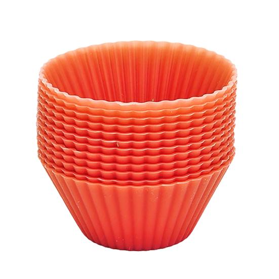 10 шт. круглая силиконовая форма для торта, кексов и кексов, многоразовый инструмент для выпечки кондитерских изделий