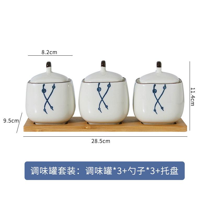 Набор банок для специй Nordic Kitchen, креативная керамическая банка для хранения приправ, влагостойкая, органайзер для соли и перца, домашние инструменты для приправ