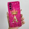 Для Samsung Galaxy A37 A57 5G 2025 Чехол для пары с короной и начальной буквой SM-A376B SM-A5760 Мягкий силиконовый корпус с защитой объектива