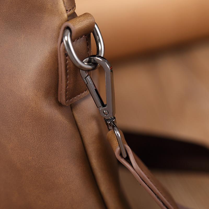 Корейская версия мужской сумки Crazy Horse Leather, сумка через плечо, портфель, сумка для компьютера из мягкой искусственной кожи, повседневная мужская сумка