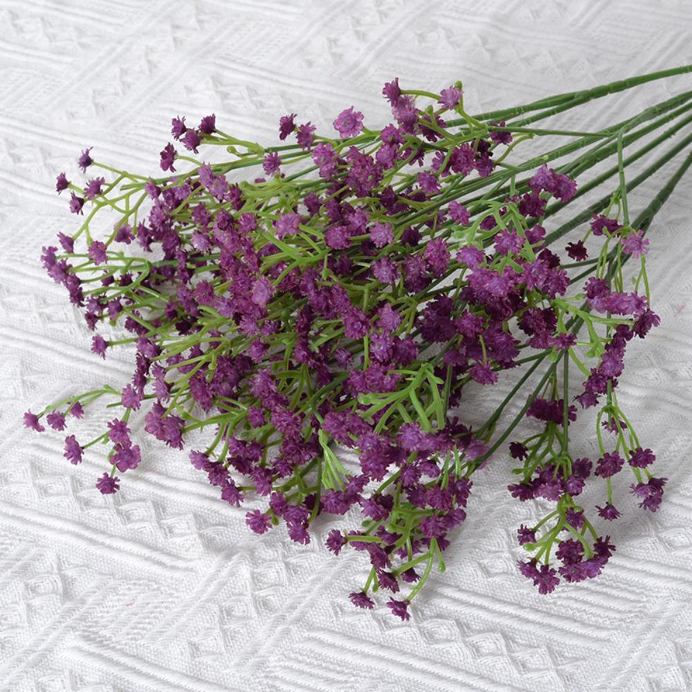 Soft Rubber Gypsophila Flowers 52cm Length Simulated Flower  Wedding Party Decoration