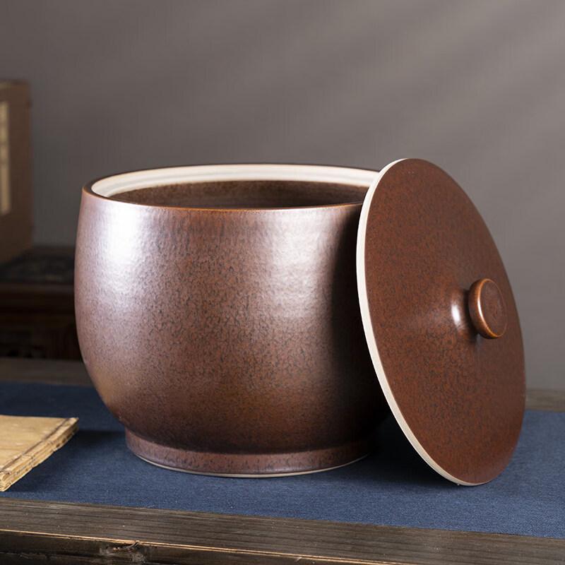 Anditai Ceramic Rice Storage Jar with Lid