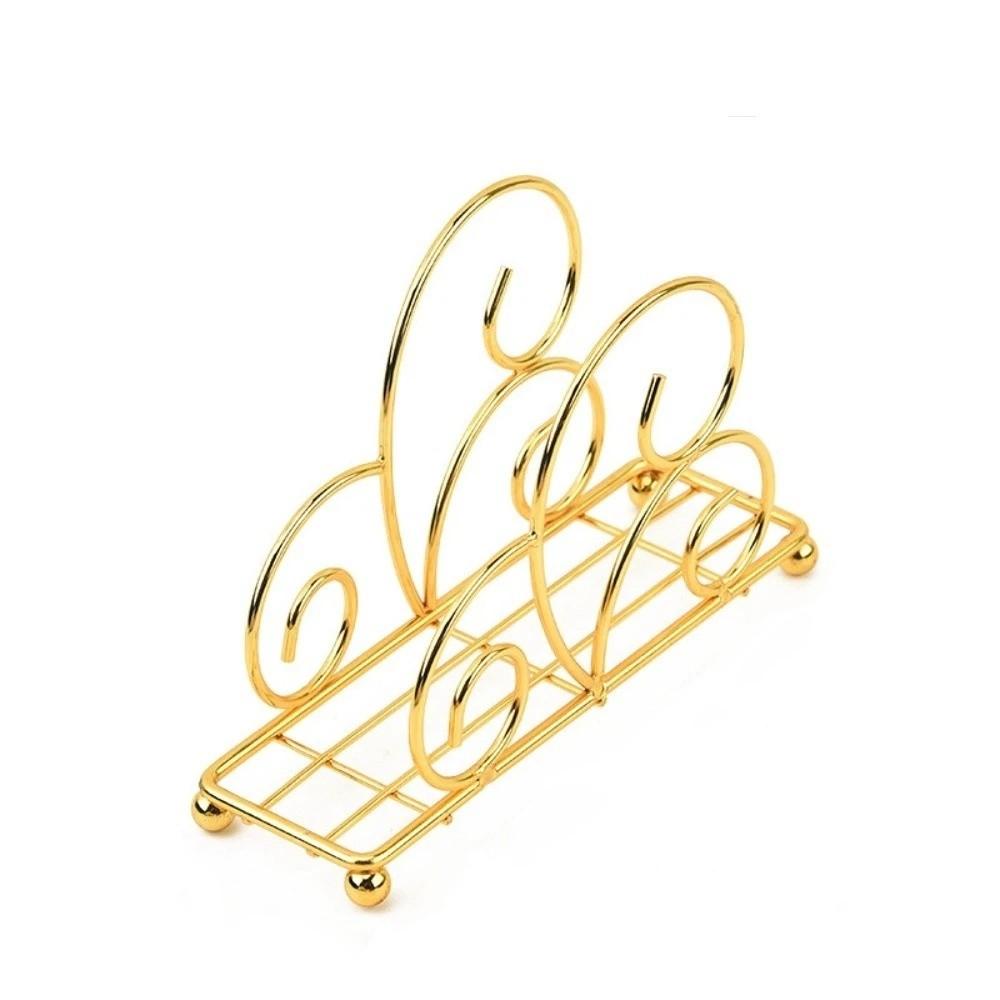 Stable Iron Napkin Holder Modern Style Napkin Organizer New Paper Storage Rack Table Decoration