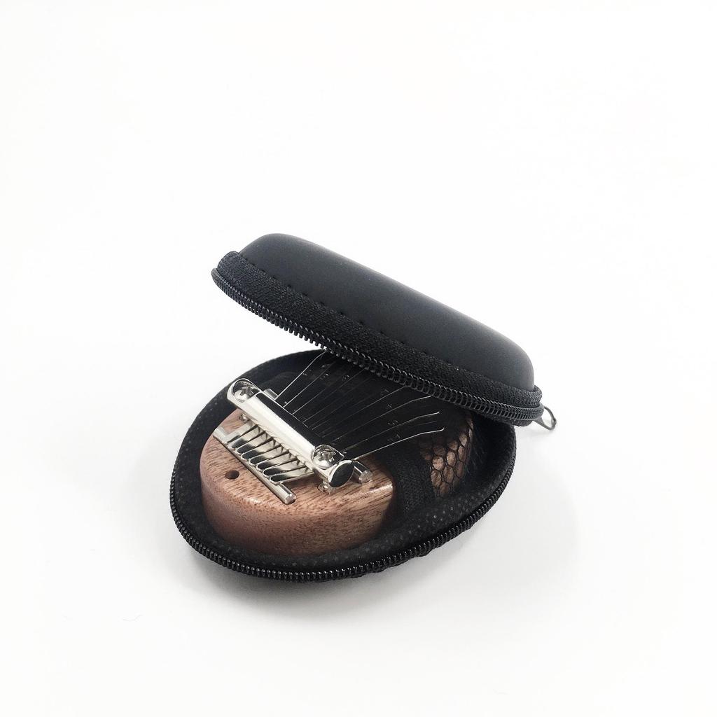 Thumb Piano Dustproof Storage Case for 34/8-Note Kalimba, Leather Accessories Box