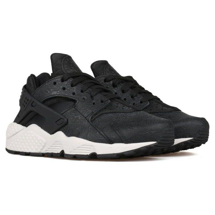 Nike Air Huarache Run Premium Черный/Черный Светлая кость Женские 683818-010