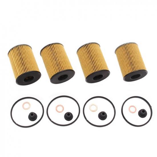New 4X Oil Filter Pack W/Seals Fits For Kia Optima Engine 2.5L 26350-2S000