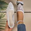 Fashion Women Flat Shoes 2025 New Summer Flat Sneakers Women Mary Jane Shoes Breathable Mesh Ballet Loafers Shoes Zapatos De Mujer