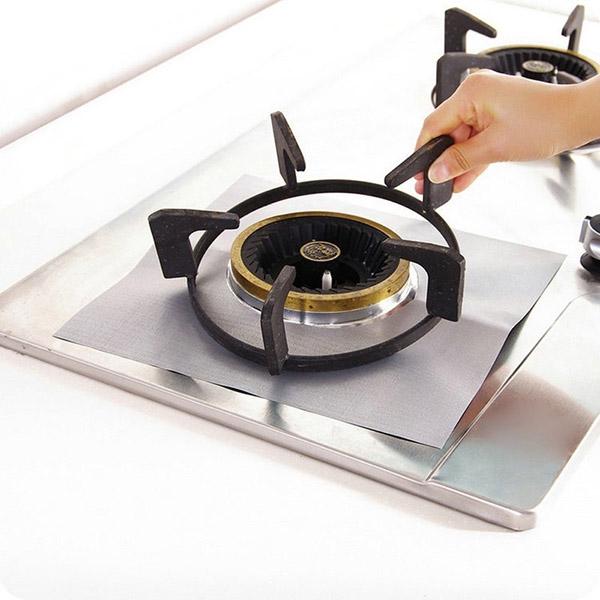 Home Reusable Non-Stick Gas Range Stovetop Burner Protector Liner Cover For Cleaning Kitchen Tools