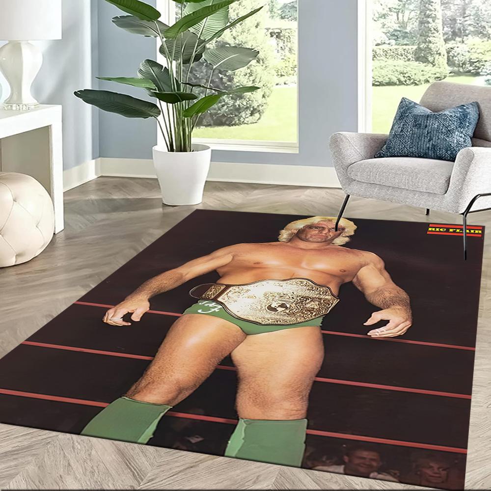 Ric Flair2 Square rugs are a great choice for living rooms, bedrooms, home décor, and as gifts.