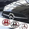 1Pcs 210mm 188mm Car Front Grill Badges Lid Covers Logo Cover For Mercedes Benz AMG class GLK W206 W220 A180 W211 W205 W203 GLC
