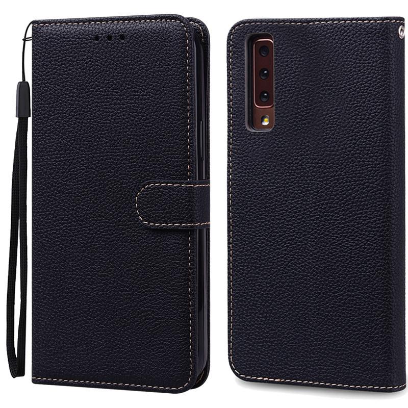 For Samsung Galaxy A7 2018 Case Galaxy A 7 2018 Cover Luxury Leather Flip Case For Samsung Galaxy A7 2018 SM-A750F Phone Cases