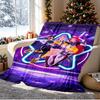 KPop Demon Hunters Pattern Blanket for Home Decoration, Bed, Sofa, Car Travel, Camping, Suitable for All Seasons, Birthday Christmas Gift